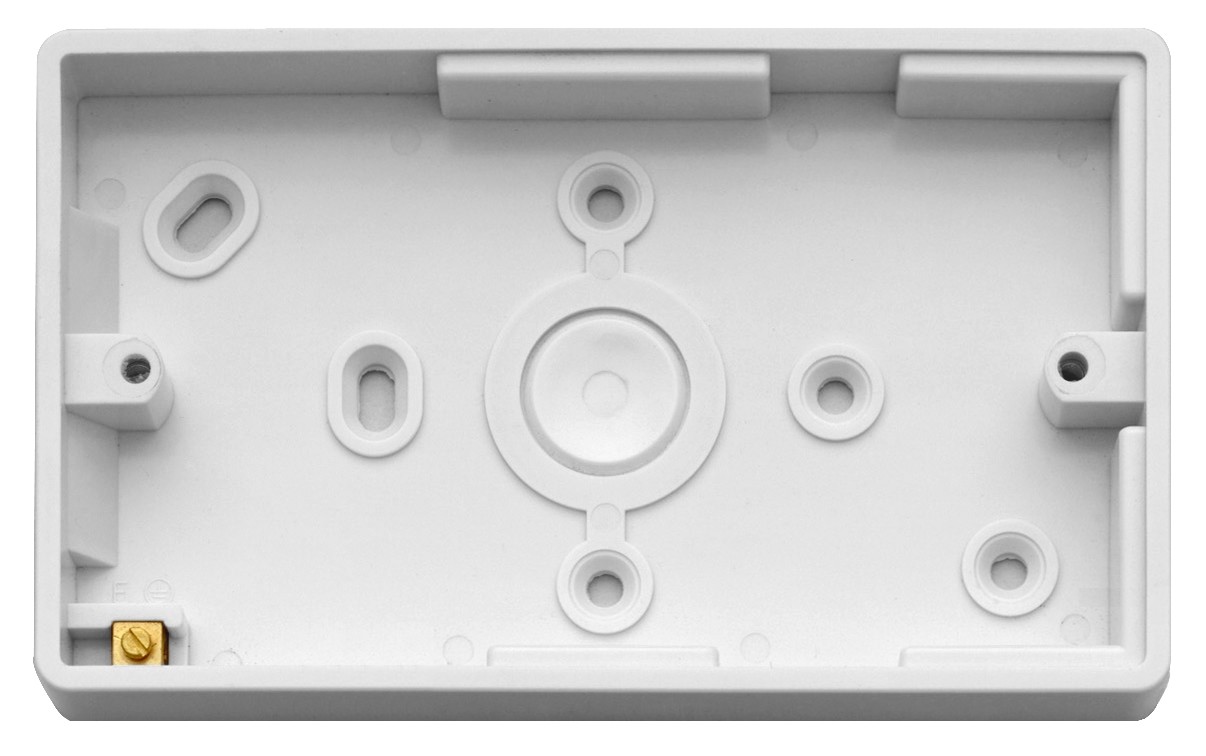 Double Surface Box 16mm with Earth Terminal