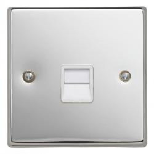 Polished Chrome Telephone Master Socket