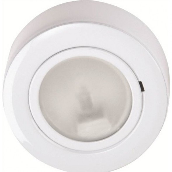 CRF02W White Round Under Cabinet Surface Cabinet Fitting GX5.3 20W