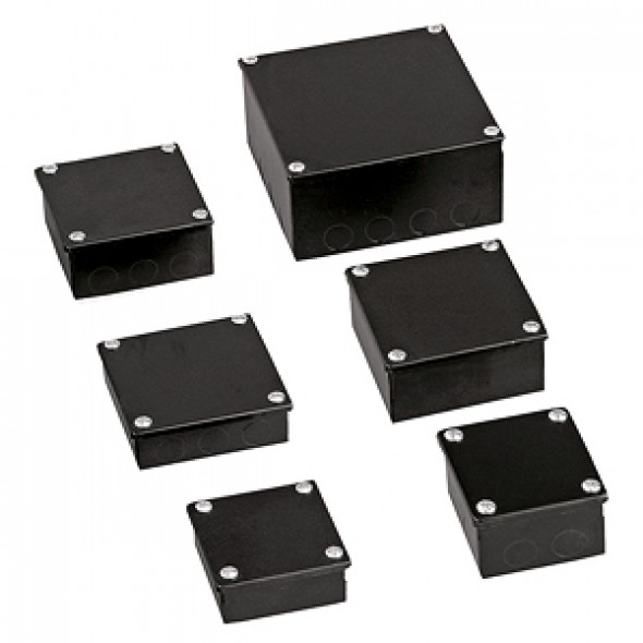 Black Steel Adaptable Box 225 x 150 x 100