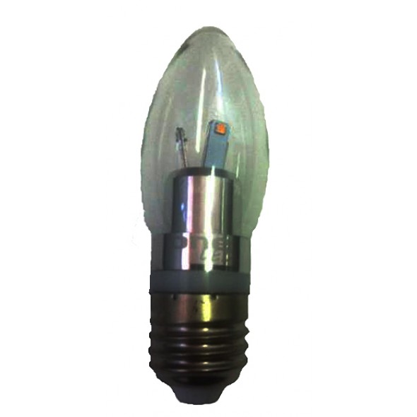One LED 4W Clear Candle E27 Edison Screw LED Lamps