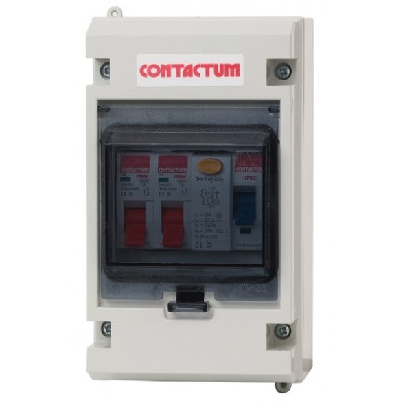 Contactum IP55 Garage consumer unit