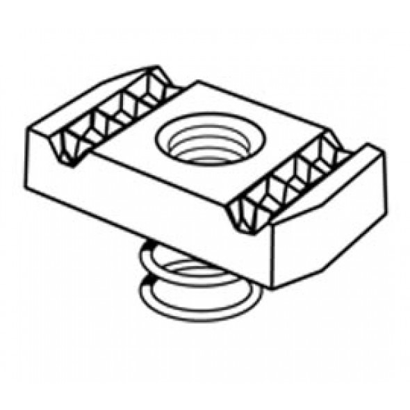 Short spring M6 Channel Nut