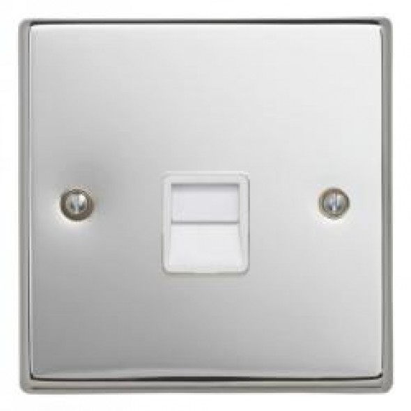 Polished Chrome Telephone Master Socket