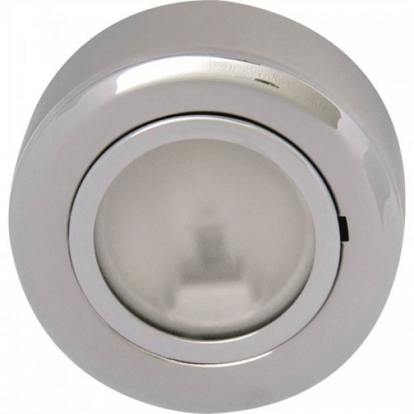 Chrome Round Under Cabinet Surface Cabinet Fitting GX5.3 20W