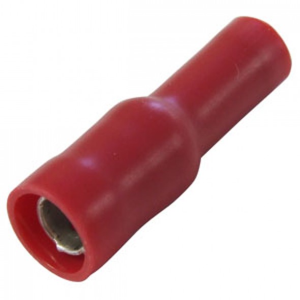 0.15-1.5mm x 4mm Red bullet female terminal cable lugs
