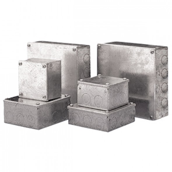 Pre galv Steel Adaptable Box 225 x 225 x 100