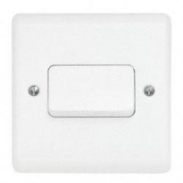 Aspire white 3 pole fan isolator
