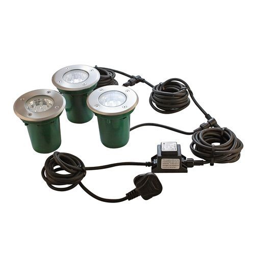 Walkover LED Decking Lights Circular Kit 3 X 1W