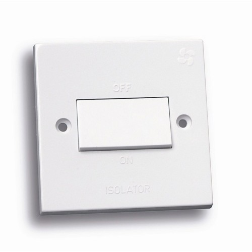 Standard white 3 pole fan isolator