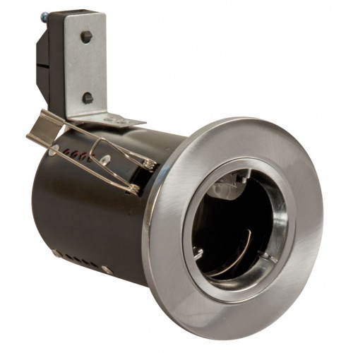 Fire Rated Downlights Die Cast  Satin Chrome GU10