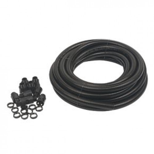 Plastic Flexible Conduit 20mm x 10M Kit Black IP44