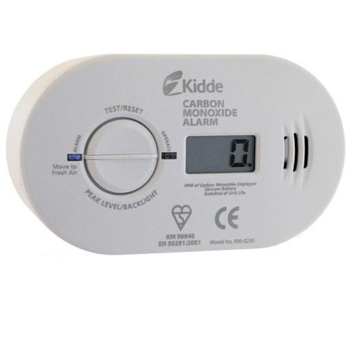 Kidde compact CO alarm with digital readout / memory