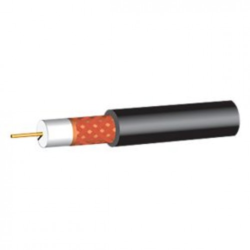 PF100 Satellite  Black Coaxial Cable