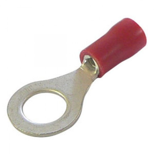 0.15-1.5mm x 6.5mm Red ring terminal cable lugs