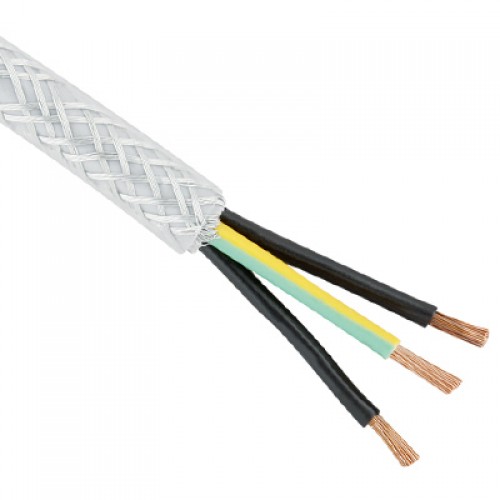 Quality 2 Core Round white Flex cable 1.0mm Flexible Extension Wiring 25M 