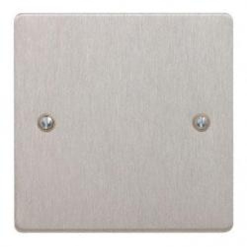 1 Gang Satin Chrome Blank Plate