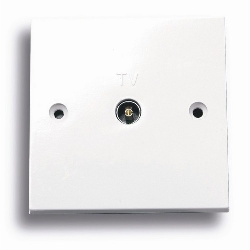 Standard white single Co-Axial socket