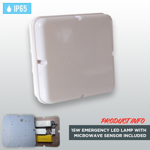 white-square-weatherproof-ip65-bulkhead-15w-emergency-led-lamp-microwave-sensor