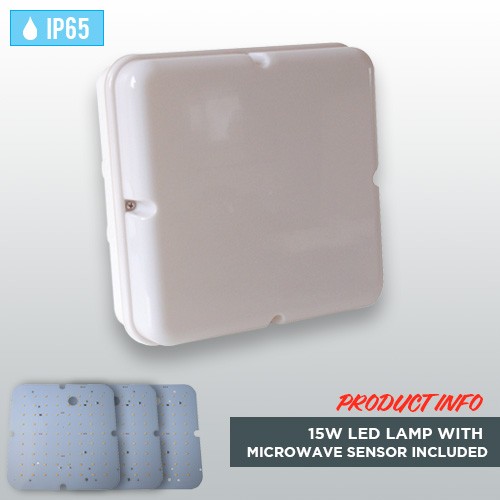 white-square-weatherproof-ip65-bulkhead-15w-led-lamp-microwave-sensor