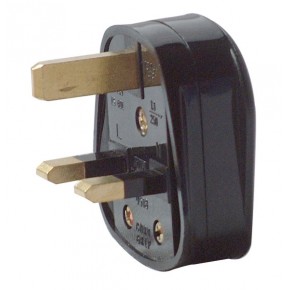 Plug top 13A black