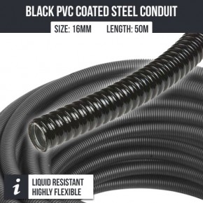 16mm Kopex pvc covered steel flexible conduit x 50m