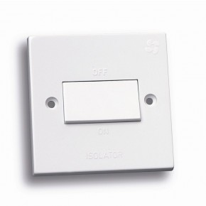 Standard white 3 pole fan isolator