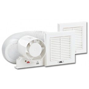 4"In-line shower Extractor fan kit with timer