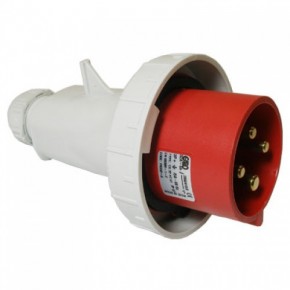 415V Red Plug 16Amp 3P + E IP67