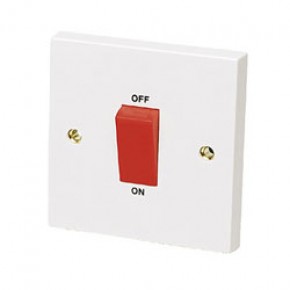Standard white 45A DP Switch