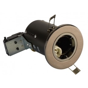Fire Rated Downlights Die Cast  Black Chrome GU10