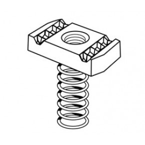 Long spring M10 Channel Nut