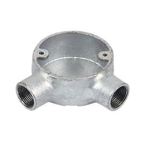 25mm 2 Way Angle Metal Conduit Box