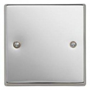 1 Gang Polished Chrome Blank Plate