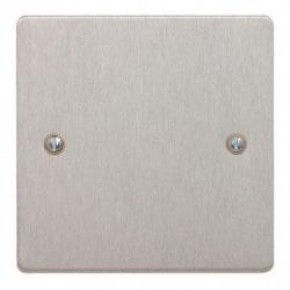 1 Gang Satin Chrome Blank Plate