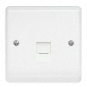 Aspire White RJ45 CAT 5E Data Socket